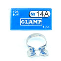 Clamp 14A (with "Jaws" Curved Along The Plane In The form of A Funnel, for Molars with A Strongly Destroyed Crown Part Or with A Completely Destroyed Mesial Wall)