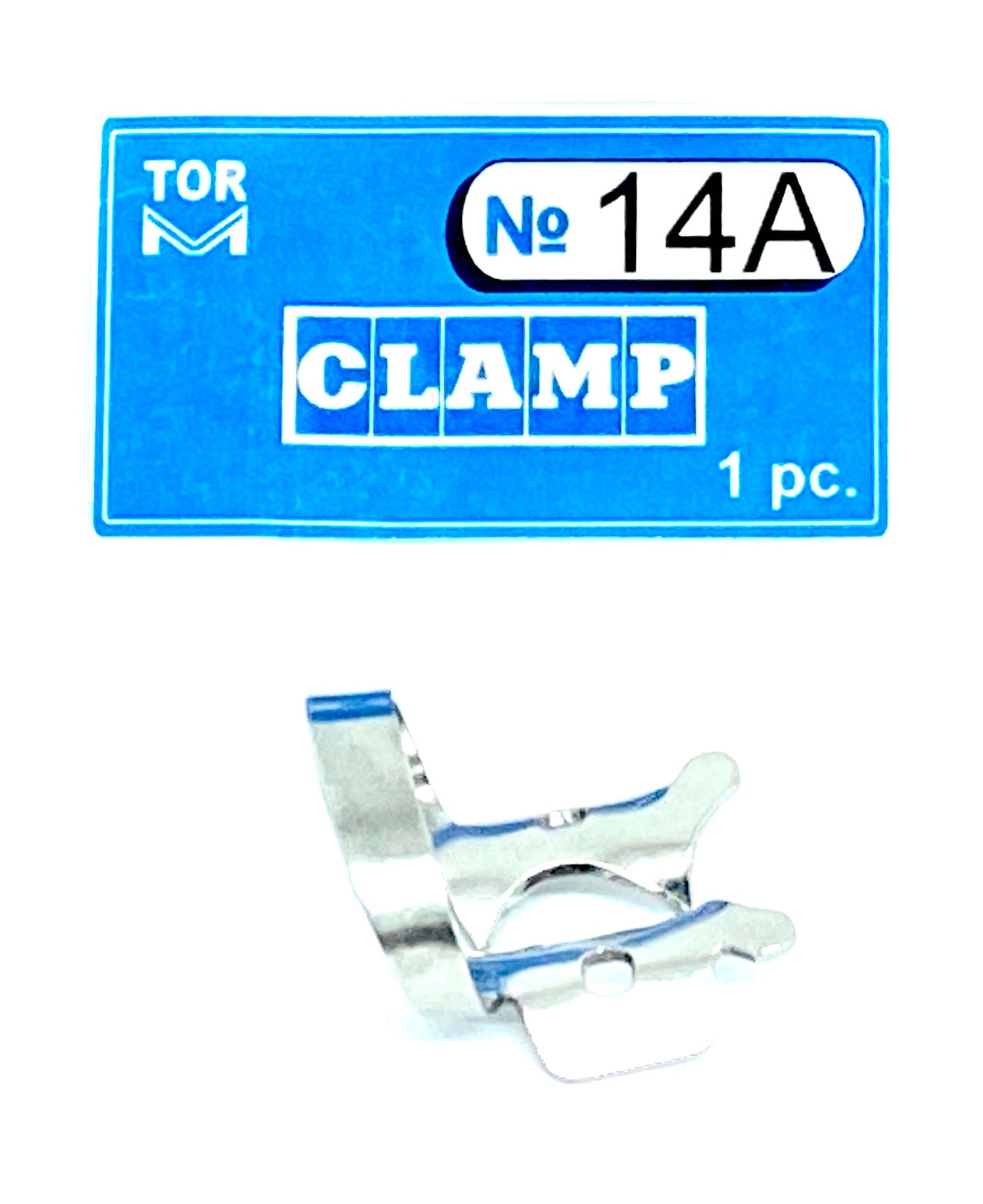 Clamp 14A (with "Jaws" Curved Along The Plane In The form of A Funnel, for Molars with A Strongly Destroyed Crown Part Or with A Completely Destroyed Mesial Wall)
