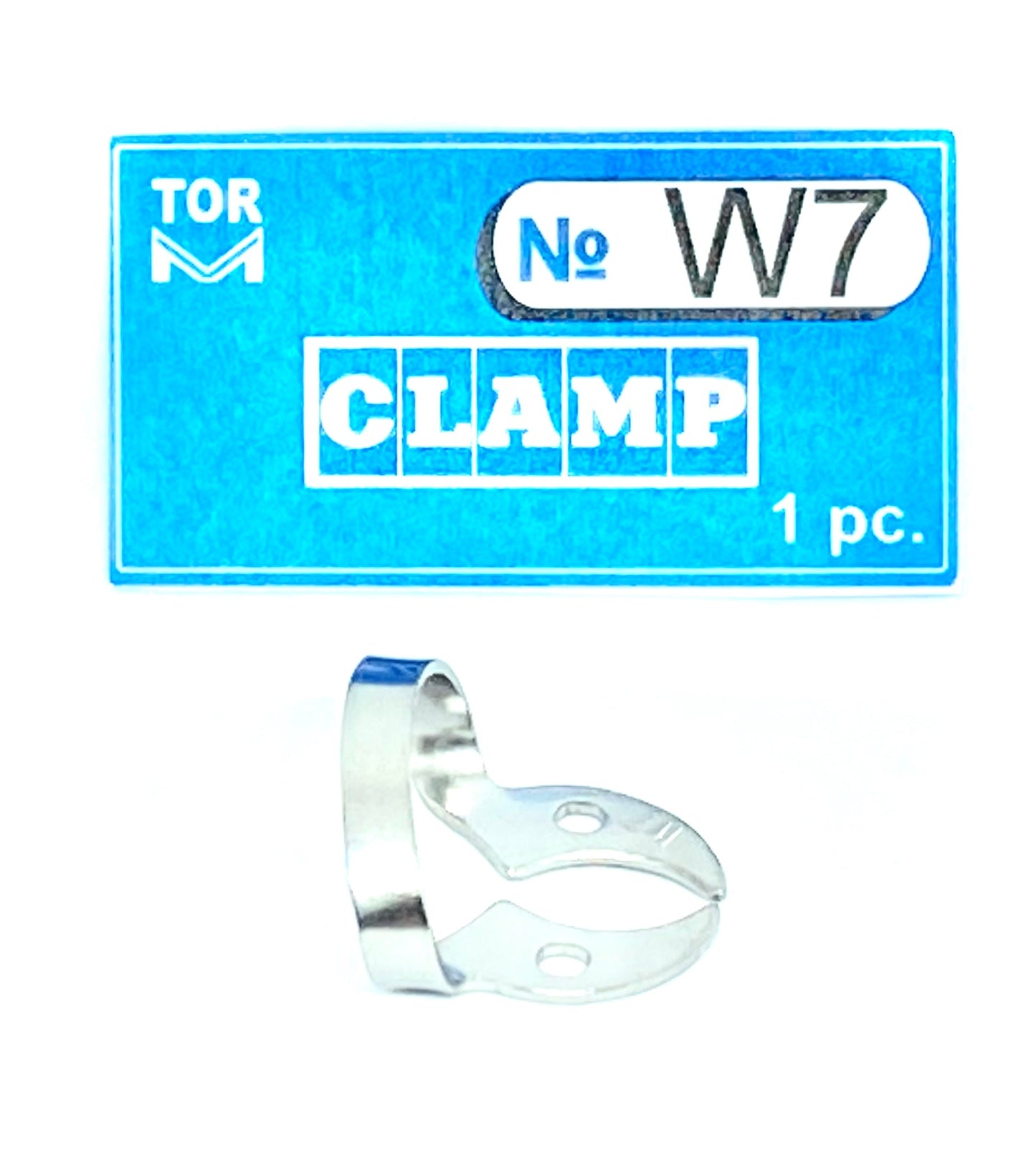 Clamp W7 (Wingless Clamp with Flat Horizontal "Jaws", for Large Molars with Pronounced Contour Height)