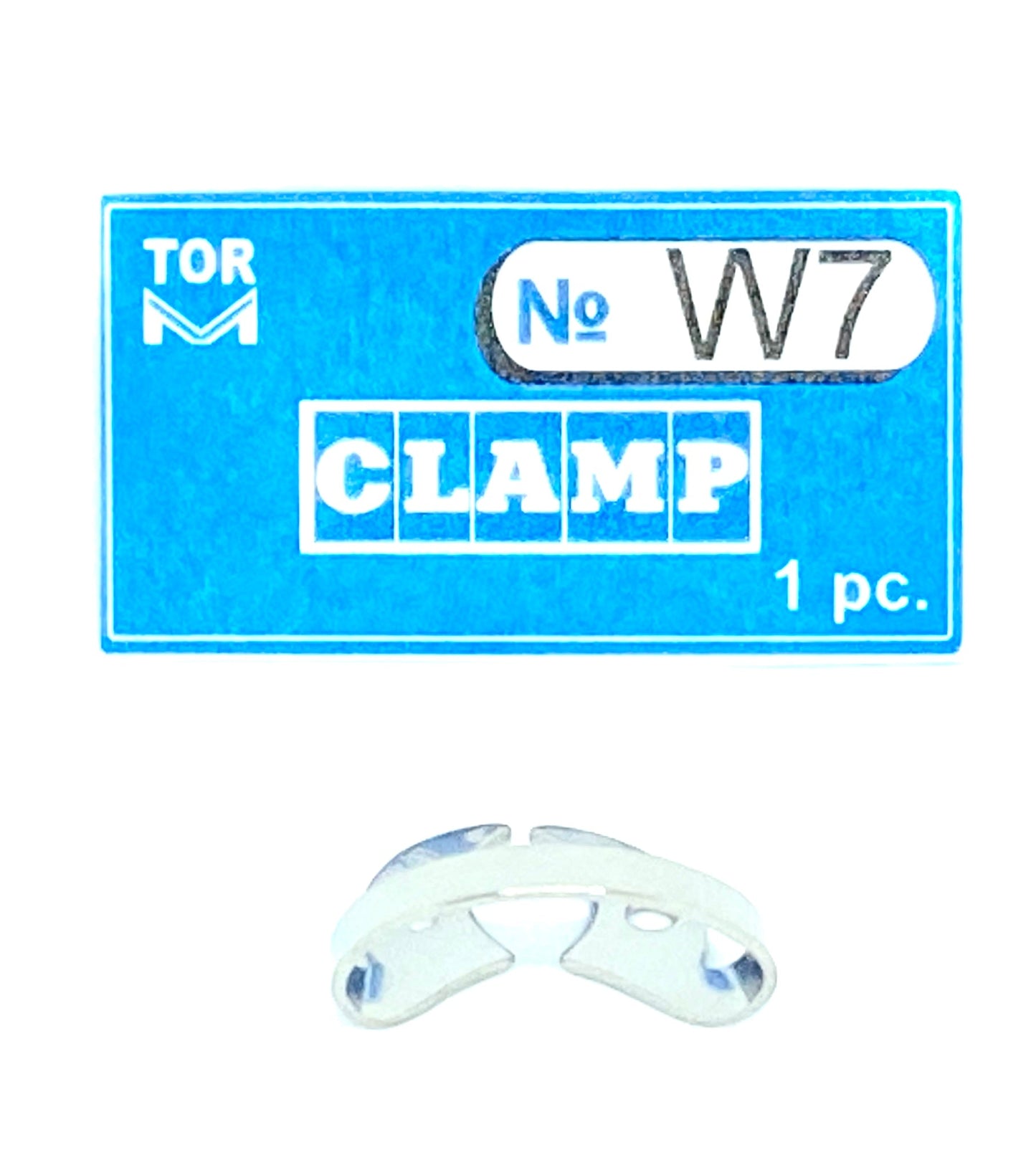 Clamp W7 (Wingless Clamp with Flat Horizontal "Jaws", for Large Molars with Pronounced Contour Height)