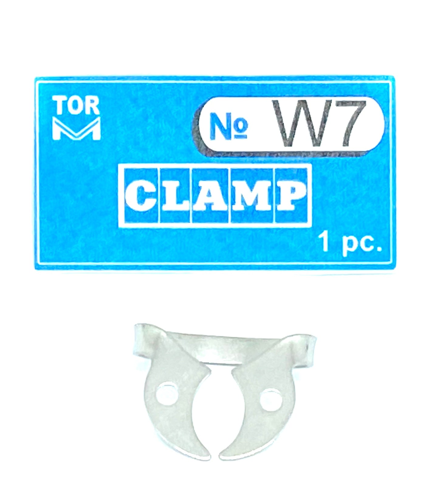 Clamp W7 (Wingless Clamp with Flat Horizontal "Jaws", for Large Molars with Pronounced Contour Height)