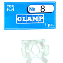 Clamp 8 (Winged Clamp with Rigid Angular "Jaws", for Large Molars (Festooned Jaws for Molars' Roots)