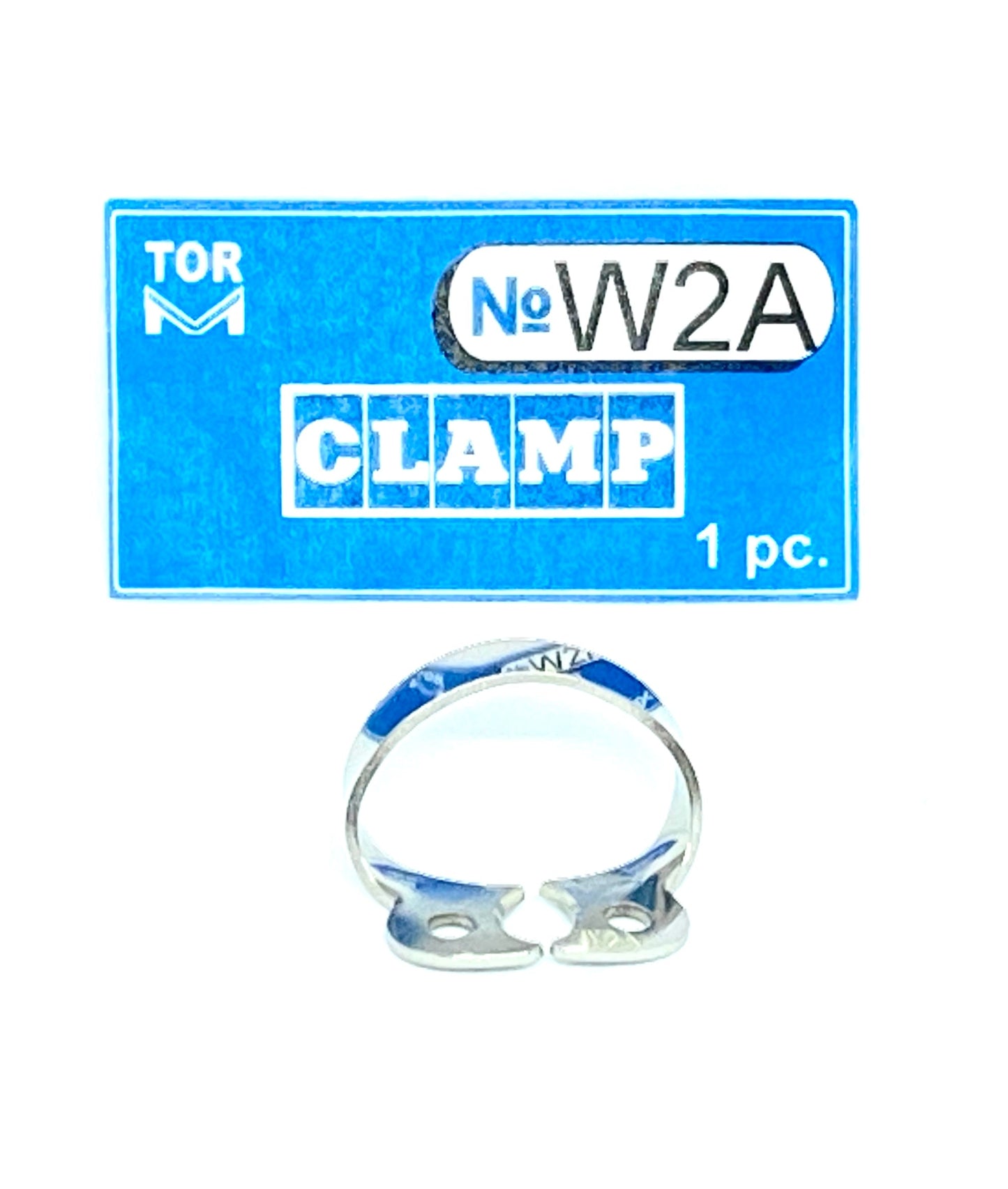 Clamp W2A (Wingless Clamp with Flat Horizontal "Jaws", Analogue of Clamp 2 with Larger "Jaws", for Large Premolars)