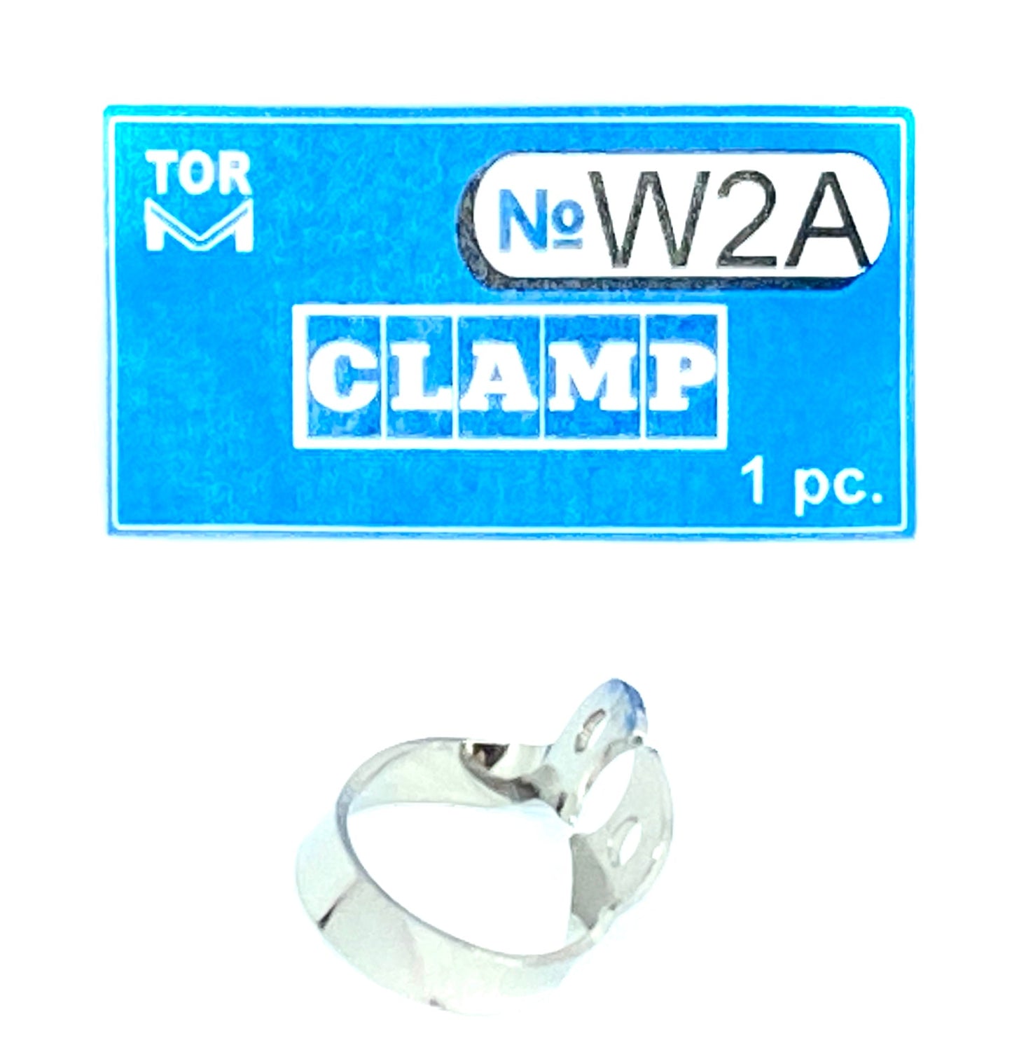 Clamp W2A (Wingless Clamp with Flat Horizontal "Jaws", Analogue of Clamp 2 with Larger "Jaws", for Large Premolars)