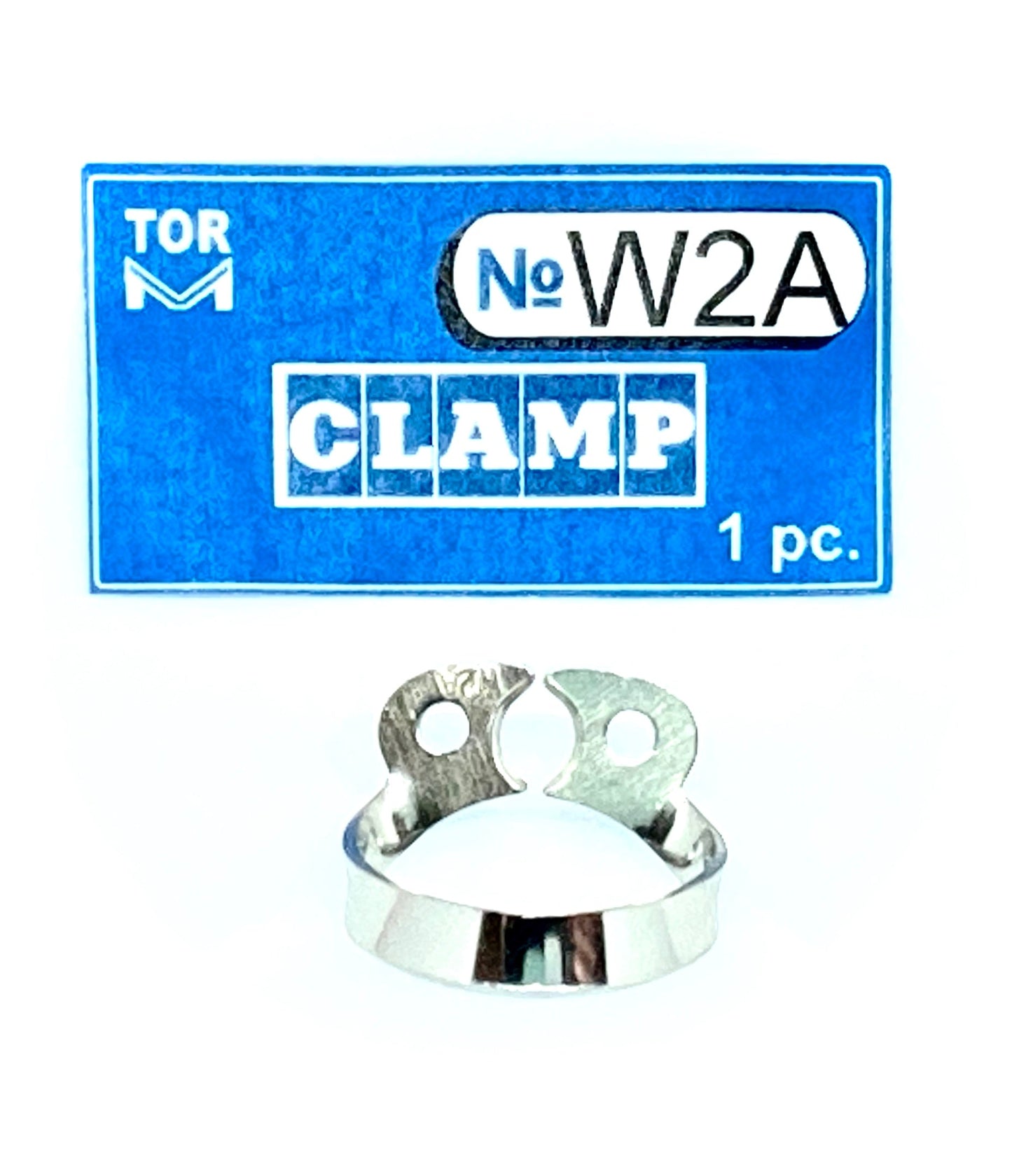 Clamp W2A (Wingless Clamp with Flat Horizontal "Jaws", Analogue of Clamp 2 with Larger "Jaws", for Large Premolars)