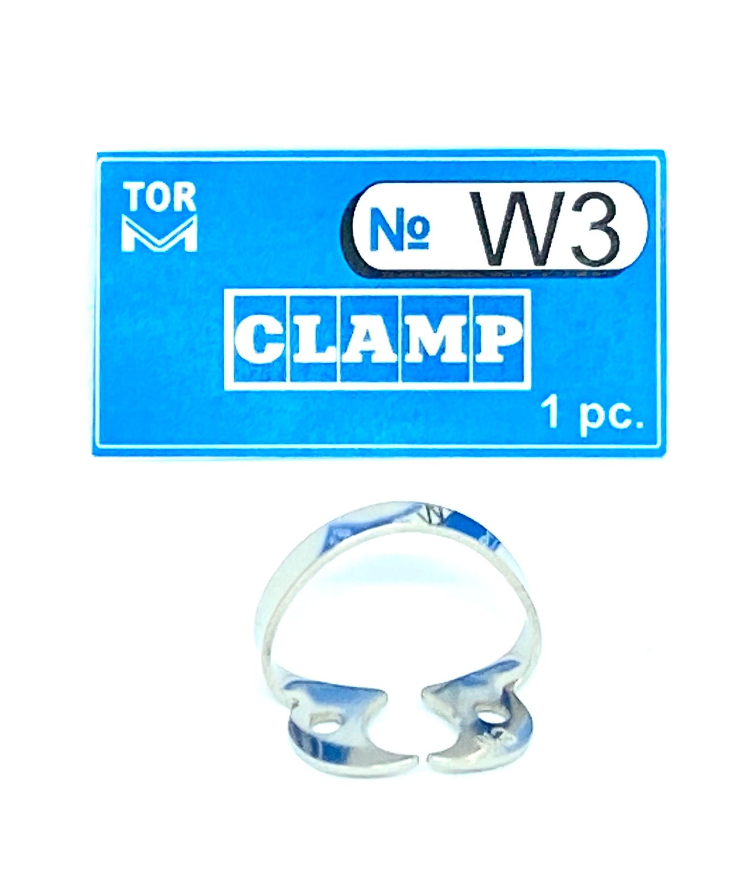 Clamp W3 (Wingless Clamp with Flat Horizontal "Jaws", for Small Molars with Pronounced Contour Height)