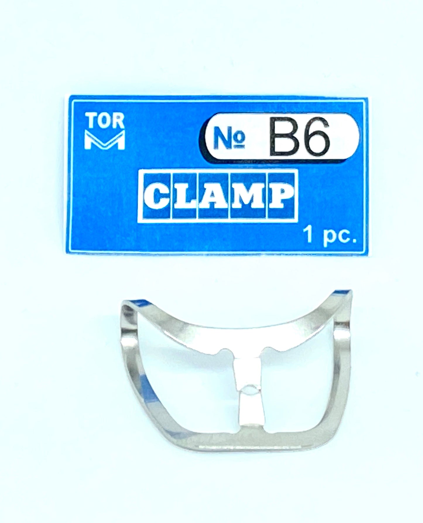 Clamp B6 (Brinker "Butterfly" Clamp with Wide "Jaws" (for Upper and Lower Anteriors))