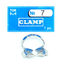 Clamp 7 (Winged Clamp with Flat Horizontal "Jaws", for Large Molars with Pronounced Contour Height)