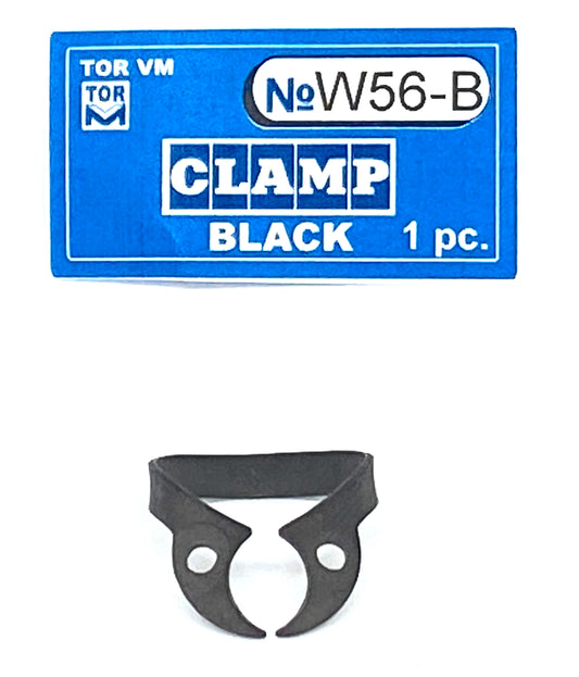 Clamp W56 (Wingless Clamp with Rigid Angular "Jaws", for Large Lower Molars (Festooned Jaws for Molars' Roots)