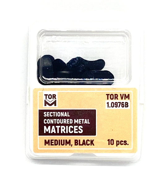 Medium Sectional Contoured Matrices Black 10pcs medical equipment for hospital and laboratory use