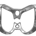 Clamp W9 (Wingless "Butterfly") medical equipment for hospital and laboratory use